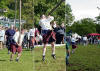 USA Highland Games competitor Al Yodakis "tossing the Caber". 